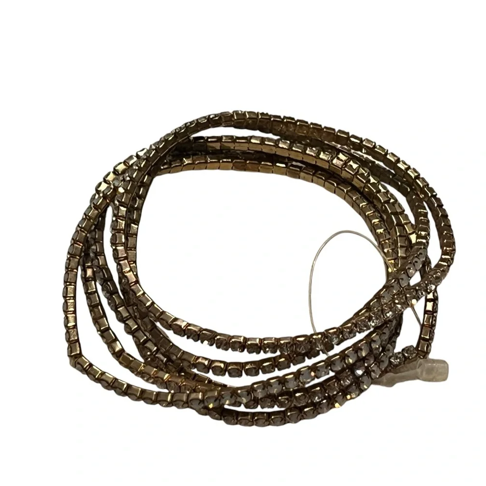 Gold Rhinestone Bracelets - Picture 6 of 6